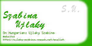 szabina ujlaky business card